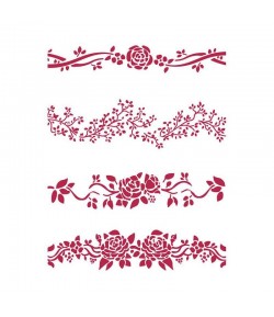 POCHOIR FLEURS 21X29.7CM KSG444