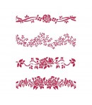 POCHOIR FLEURS 21X29.7CM KSG444