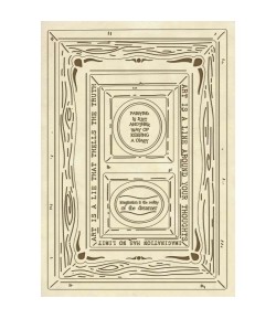 FORMES BOIS A6 CARRES BOIS KLSP065 STAMPERIA