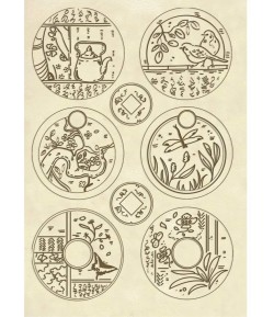 FORMES BOIS ORIENTAL GARDEN KLSP070 STAMPERIA