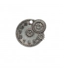 CHARM METAL ARGENTÉ - HORLOGE