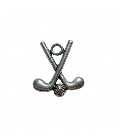 CHARM METAL ARGENTÉ - CLUBS DE GOLF