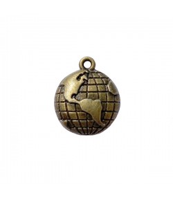 CHARM METAL BRONZE - MAPPEMONDE
