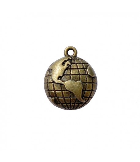 CHARM METAL BRONZE - MAPPEMONDE