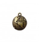 CHARM METAL BRONZE - MAPPEMONDE