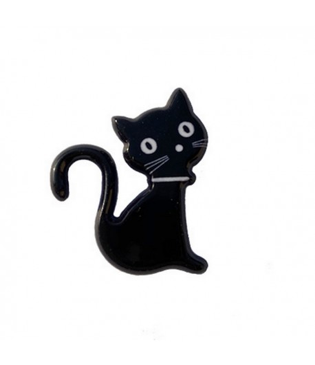 CHAT NOIR EN PLASTIQUE
