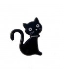 CHAT NOIR EN PLASTIQUE