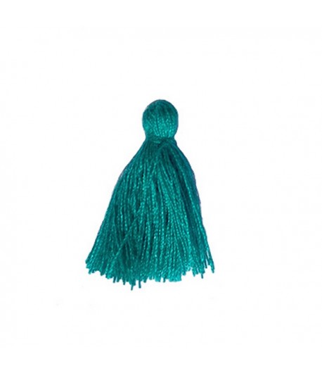POMPON BLEU/VERT - 2.5 CM
