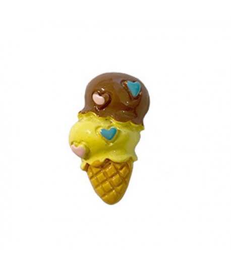 GLACE VANILLE CHOCOLAT EN PLASTIQUE