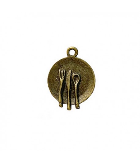 CHARM METAL BRONZE - ASSIETTE