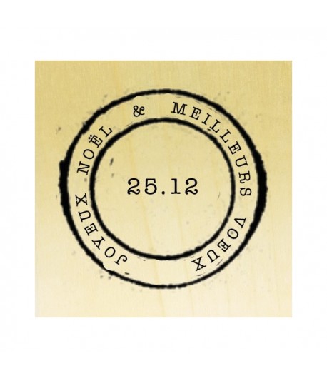 TAMPON BOIS - JOYEUX NOEL CACHET DE LA POSTE