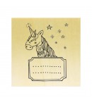 TAMPON BOIS - LICORNE ÉTIQUETTE