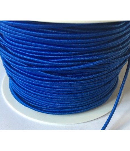 CORDON ELASTIQUE BLEU AZUR 3MM - 1M