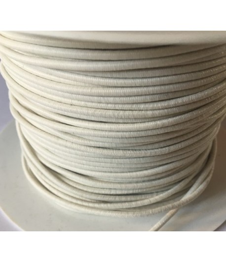 CORDON ELASTIQUE BEIGE 3MM - 1M