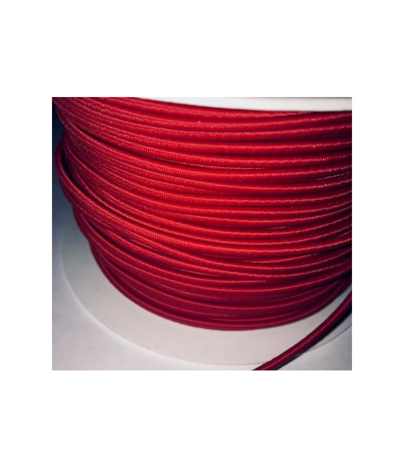 Fil élastique 1mm de couleur rouge