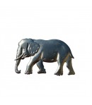 ÉLÉPHANT  EN MÉTAL ARGENTÉ -7.5 X 4.5 CM