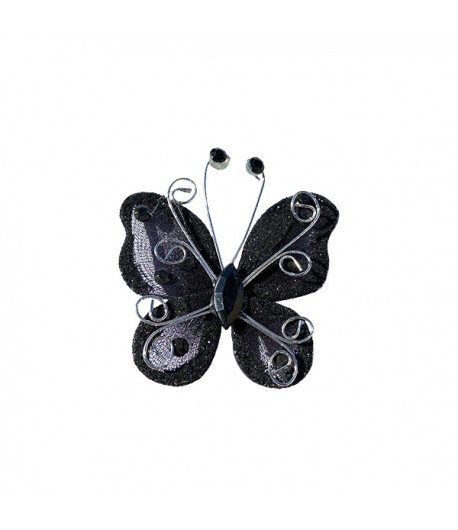 PAPILLON GLITTER - NOIR