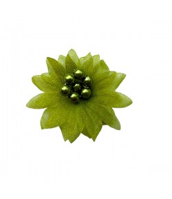 FLEUR EN TULLE - VERT