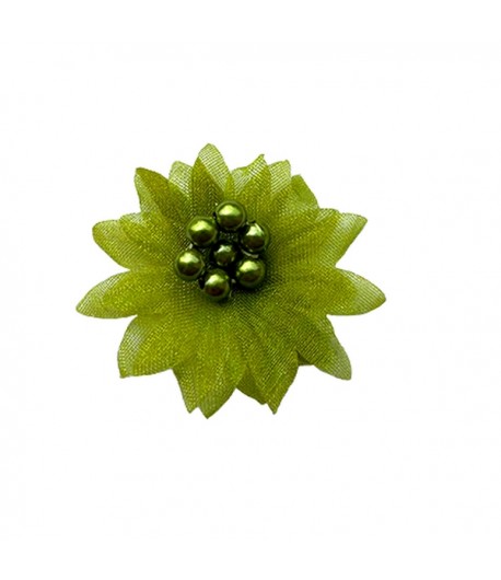 FLEUR EN TULLE - VERT