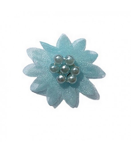 FLEUR EN TULLE - BLEU