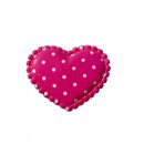 COEUR MOUSSE PLASTIFIÉ - FUCHSIA