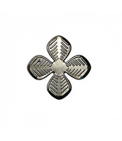 FLEUR EN METAL ARGENTÉ