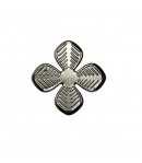 FLEUR EN METAL ARGENTÉ