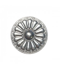 ROND EN MÉTAL ARGENTÉ - 7.2 CM