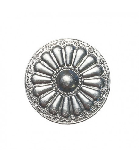 ROND EN MÉTAL ARGENTÉ - 7.2 CM