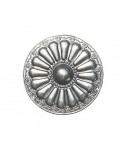 ROND EN MÉTAL ARGENTÉ - 7.2 CM