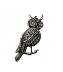 CHOUETTE EN MÉTAL ARGENTÉ