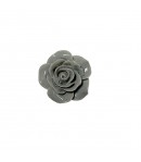 ROSE EN PLASTIQUE - GRIS
