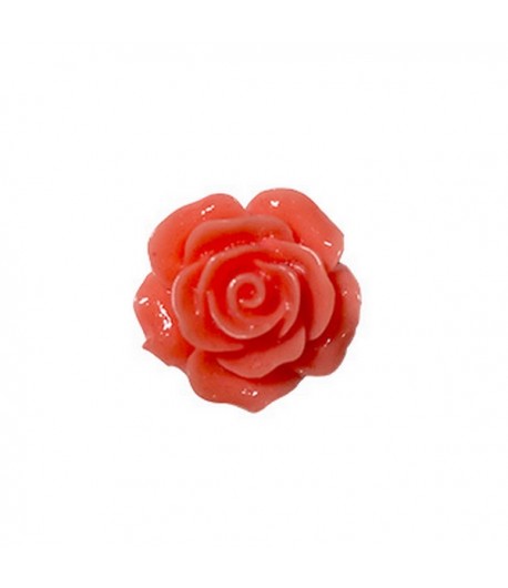 ROSE EN PLASTIQUE - CORAIL