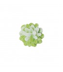 FLEUR EN PLASTIQUE - VERT BLANC GLITTER
