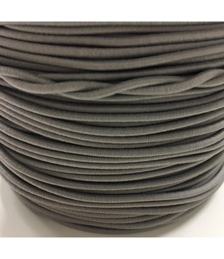 CORDON ELASTIQUE GRIS 3MM - 1M