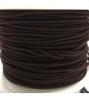 CORDON ELASTIQUE MARRON 3MM - 1M