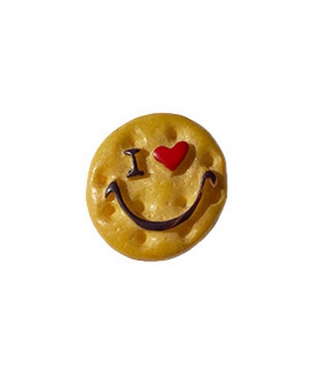 SMILEY BISCUIT EN PLASTIQUE