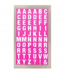 STICKERS ALPHABET ROSE - BLANC