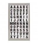 STICKERS ALPHABET CARRE BLANC