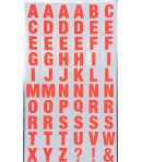 STICKERS ALPHABET CARRE ORANGE