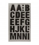 STICKERS GRAND ALPHABET NOIR