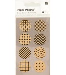 STICKERS AUTOCOLLANTS KRAFT ROND