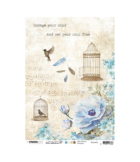 PAPIER DE RIZ A4 CAGES 21 X 29.7 - STUDIOLIGHT