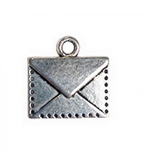 CHARM METAL ARGENTÉ - ENVELOPPE