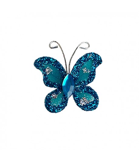 MINI PAPILLON GLITTER - BLEU