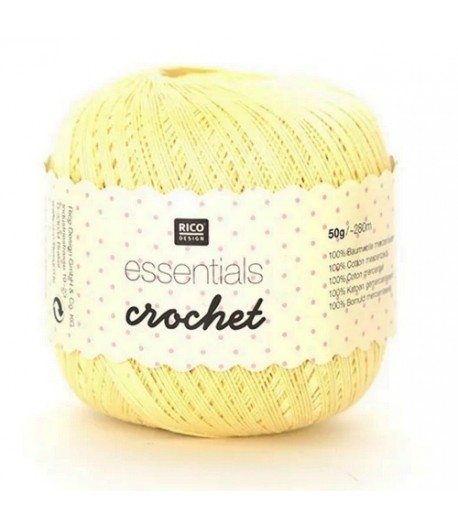 COTON MERCERISE ESSENTIALS CROCHET - VANILLE (020)