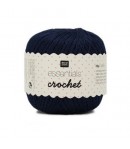 COTON MERCERISÉ ESSENTIALS CROCHET - BLEU MARINE (031)