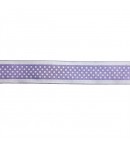 RUBAN MAUVE  POIS BLANC 2.5 CM - 1 METRE