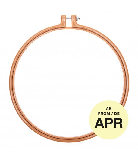 TAMBOUR A BRODER EN PLASTIQUE MOUTARDE 22.8CM