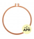 TAMBOUR A BRODER EN PLASTIQUE MOUTARDE 22.8CM